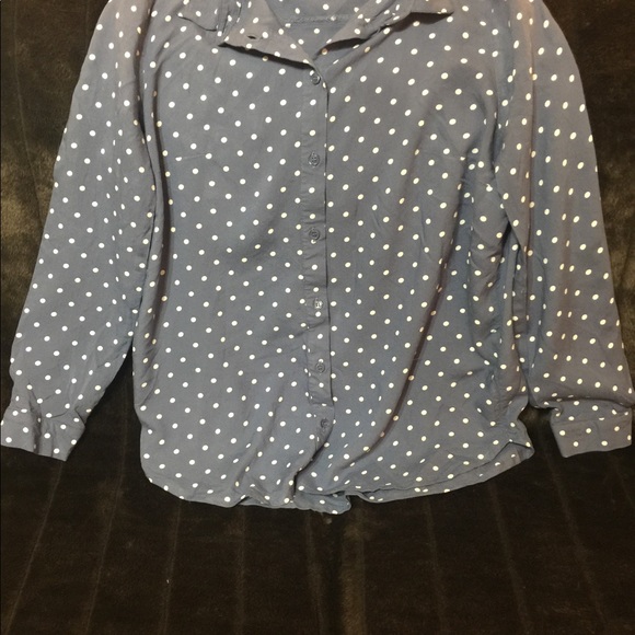 H&M Polka Dot Button down Shirt - Picture 2 of 2